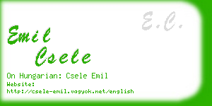 emil csele business card